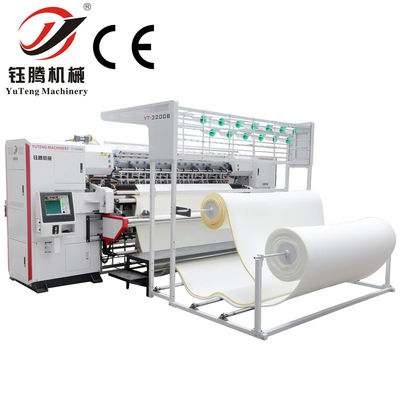 Une machine à matelas de 8 kW, une machine à couvertures multi-aiguilles de 2450 mm.