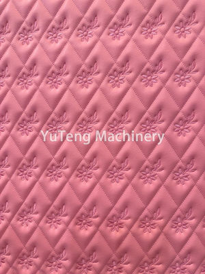 Machine à coller en crochet rotatif à double rangée industrielle informatisée pour fabriquer des vêtements en cuir et en vanité